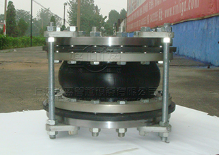 大口徑限位橡膠接頭結構